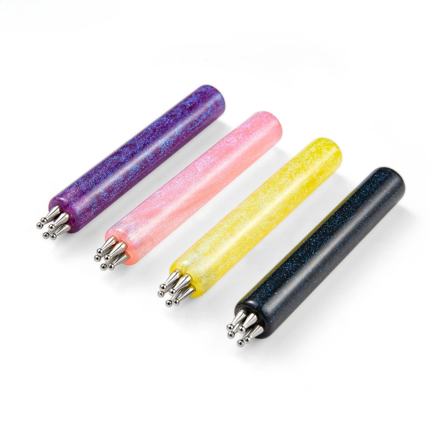 다용도 5잎 꽃 네일 도팅펜 네일아트 아크릴 꽃 네일 라인스톤 펜 마블링 드로잉 페인팅 펜 도구