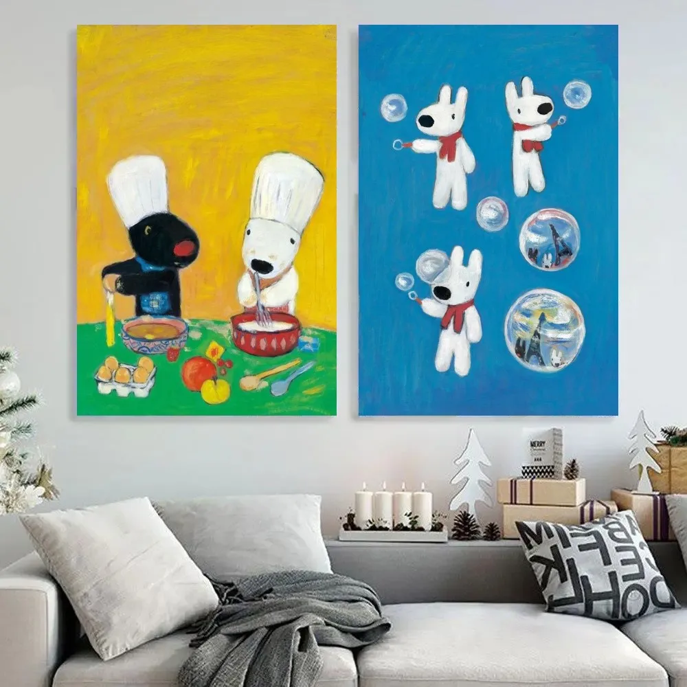 Art Gaspard E Lisa Poster Kraft Club Bar Paper Vintage Poster Wall Art Painting Camera Da Letto Studio Big Szie Wall Painting Stickers