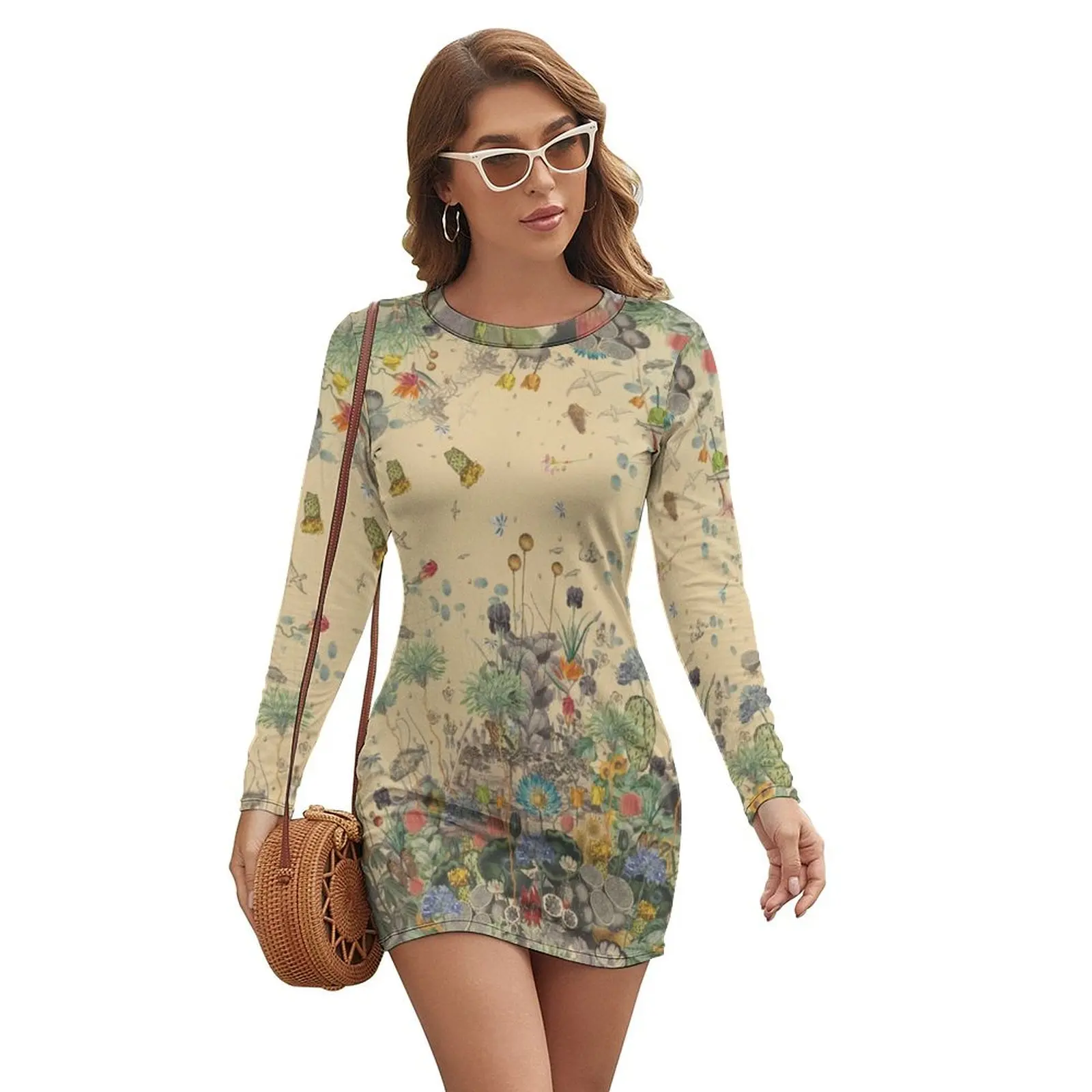 

Garden Surround Long-sleeved Dress dresses for womens 2024 bandage dress dress dresses