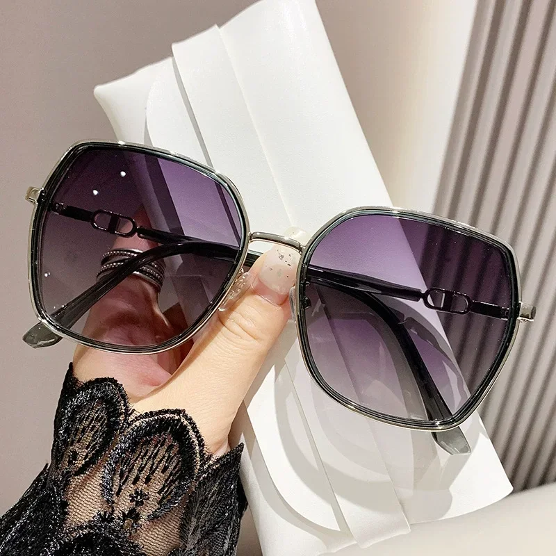 Oversized Sunglasses Woman Outdoor Travel Girl Party Square