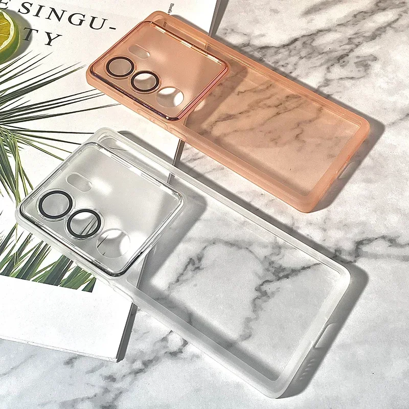 

Camera Lens Film Protector Phone Case for VIVO V29 Pro Lite V29Pro V29Lite 5G Soft Clear Transparent Silicone Back Cover Housing