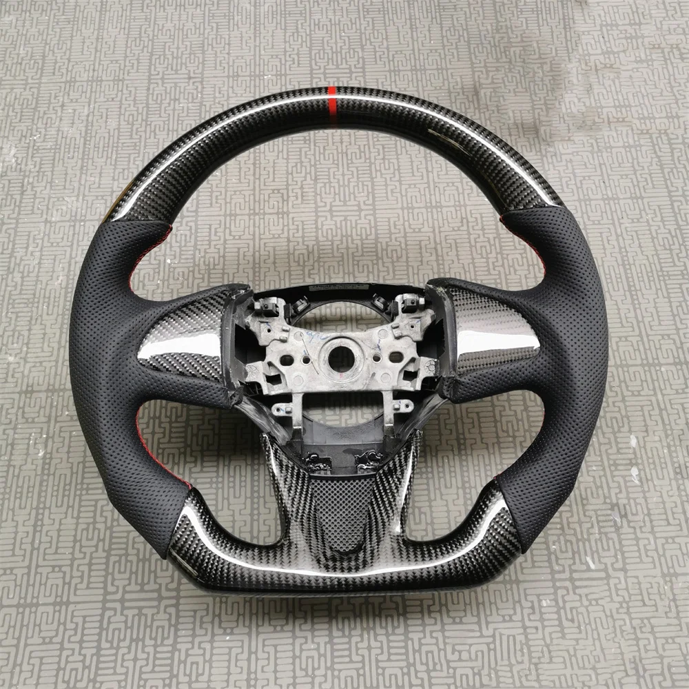 Replacement Real Carbon Fiber Steering Wheel with Leather for Honda HR