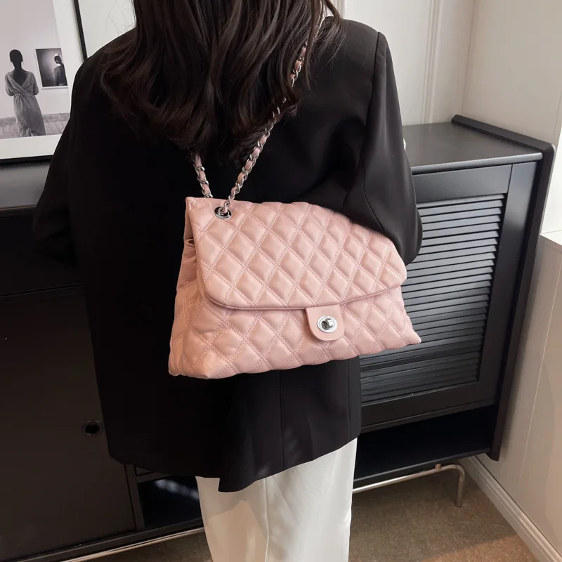 Large Capacity Women Pu Leather Handbags High Quality Ladies Chain Shoulder Tote Bag Luxury Female Crossbody Bags for Women New