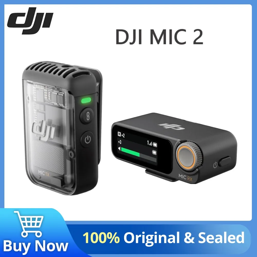 DJI Mic 2 Wireless Microphone with Intelligent Noise