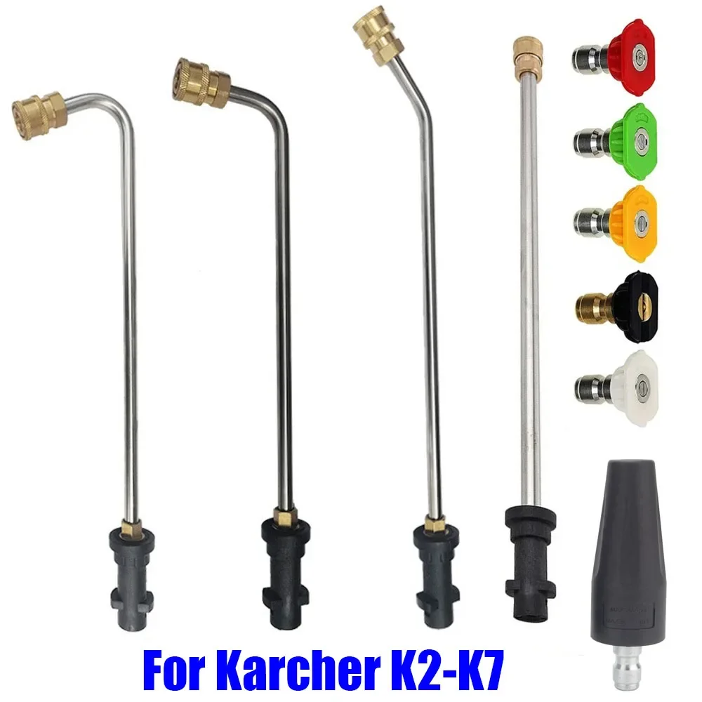 Estensione Della Pistola Ad Acqua Ad Alta Pressione Per La Pulizia Dell'Auto A Getto Di Asta Da 1/4 Pollici Per Karcher K2 K3 K4 K5 K6 K7 Con Ugello