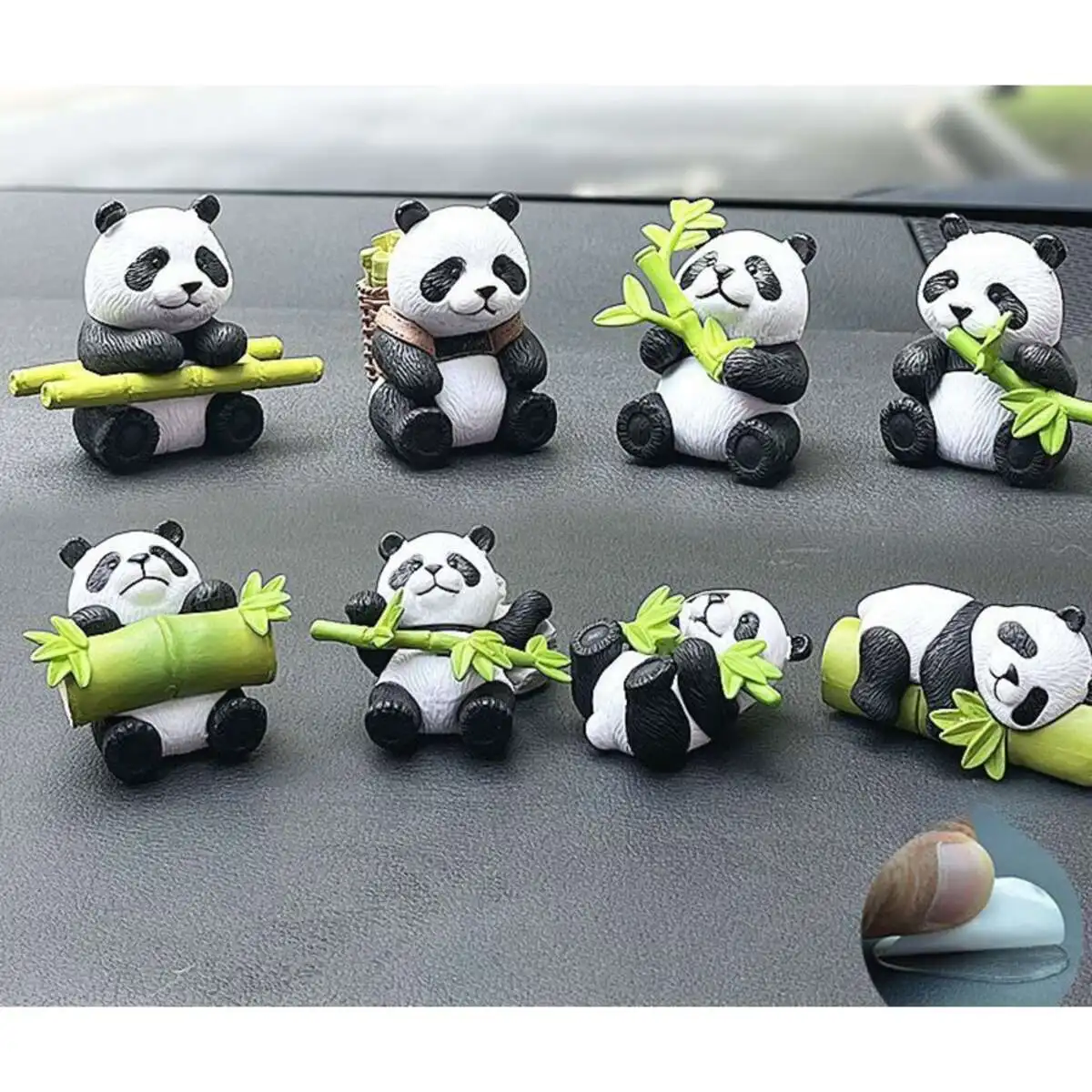 Carino piccolo panda creativo decorazione della console centrale interna dell'auto cartone animato_voghion.com