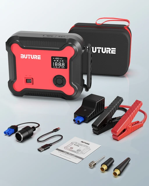 Buture 5 in 1 Car Jump Start Air Compressor 26800mAh Power Bank Portable  Battery Booster Digital Tire Inflator with 160W DC Out - AliExpress