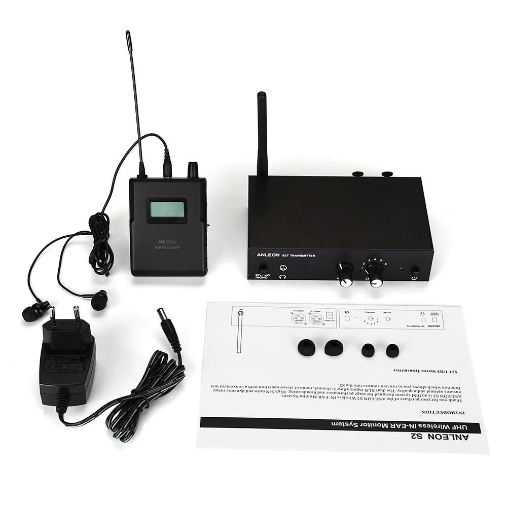 ANLEON S2 UHF stereo wireless monitor system 670-680mhz professional digital stage in-ear monitor system wireless monitor system
