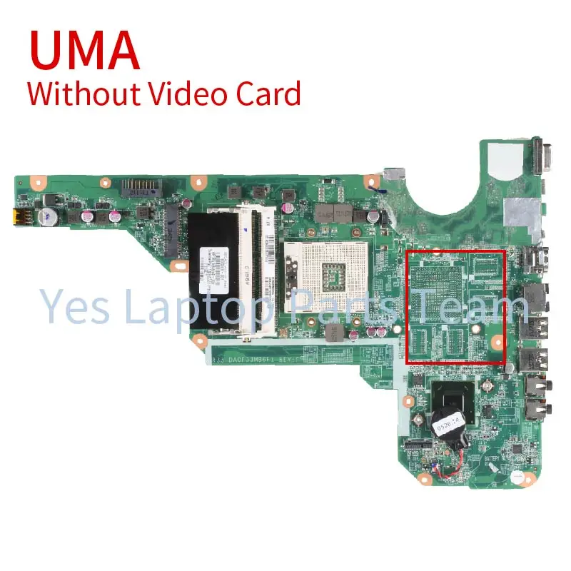For HP Pavilion G6-2000 G4-2000 Laptop Mainboard DA0R33MB6F0