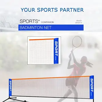 Portable Pickleball Net & Badminton Net Easy Setup Volleyball Net Proper Badminton Net Size Weatherproof Durable Easy Assembly 1