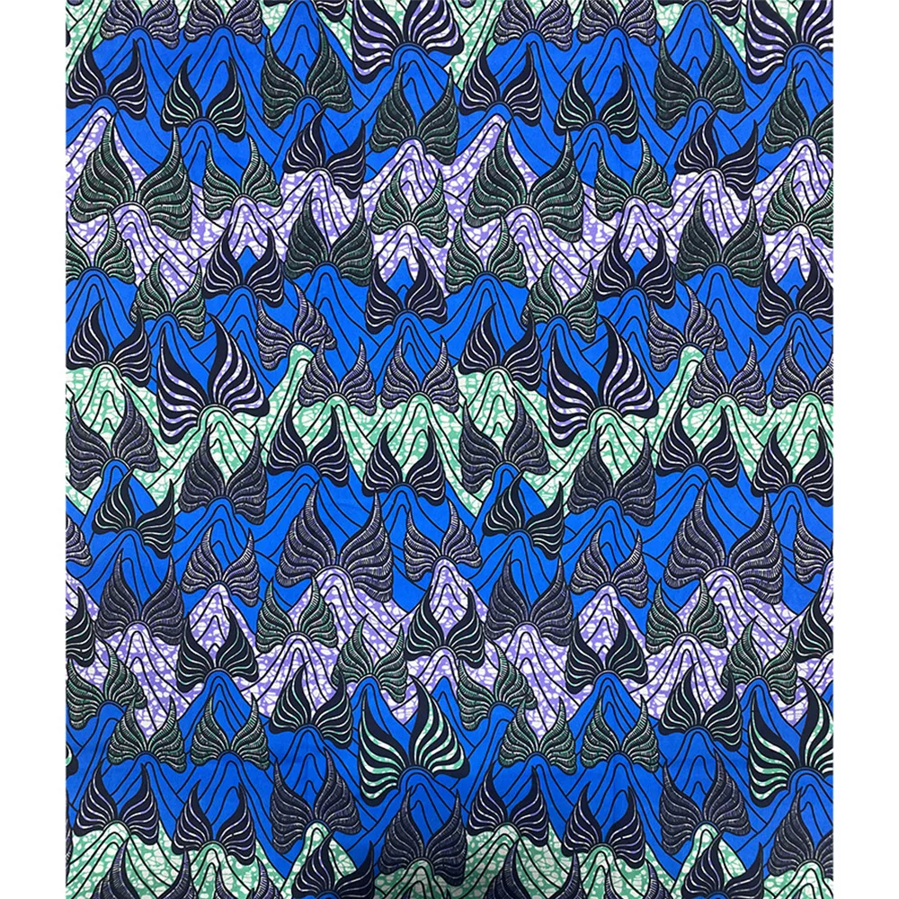 Fashion Batik Fabric Polyester Ankara Batik Printed High Quality African Fabric for Dresses