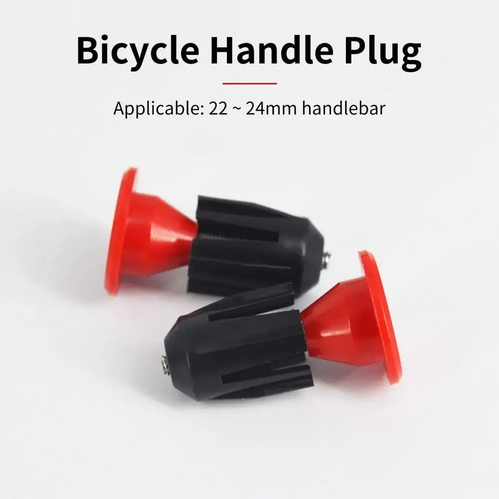 Bicycle Accessories Bike Handlebar Plugs 2Pcs Bike Handlebar Plugs Caps Covers Aluminum Alloy MTB