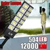504LED 12000LM Motion Sensor LED Solar Lights Outdoor Brightest External Solar Lamp with Remote Control  Floodlight Street Light 1
