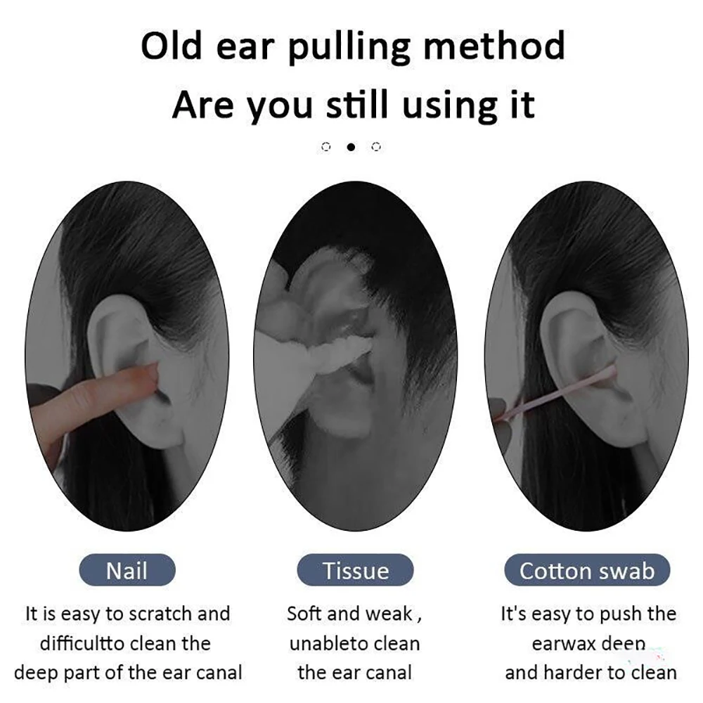 Ear Cleaner 6Pcs/Set Earpick Ear Wax Remover Ear Spoon Curette Ear Cleaning Spiral Earpick Easy Earwax Removal Ear Care Gadget - 4
