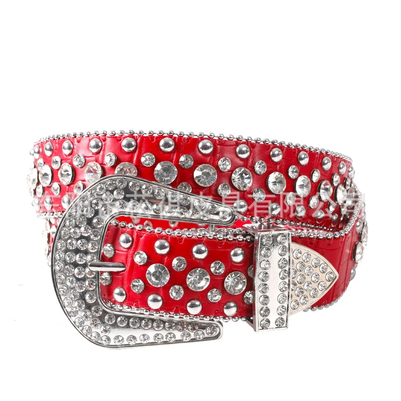 Full Diamond Belt Fashionable and Versatile Decoration Personalized Diamond Inlaid Water Crystal Sparkling Belt