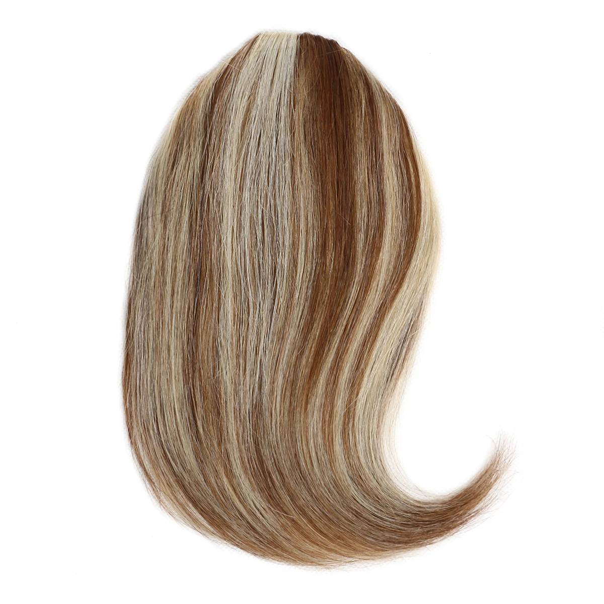 Human Hair Bangs Clip-In Hair Extension for Women 8inch 20g Front 3 clips in Straight Remy Natural Human Hair Fringe All Colors