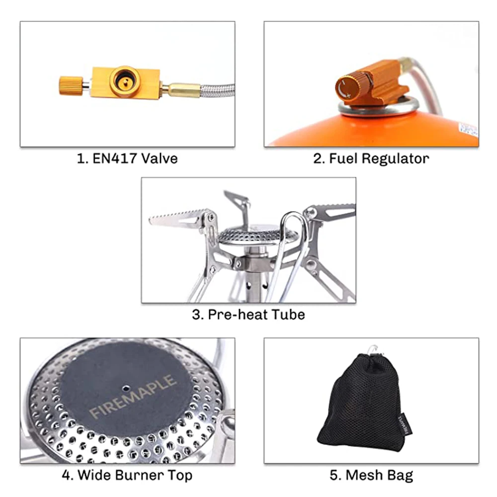 Hiking Gas Stoves Outdoor Picnic Stove Fire Maple Ultralight Portable Stainless Steel Gas Furnace FMS-118 Camping Burners camping gas stove gas burner camping stove gas stove