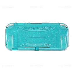 Clear TPU Protective Case for Nintendo Switch Lite - Durable Transparent Cover Skin (Glitter)