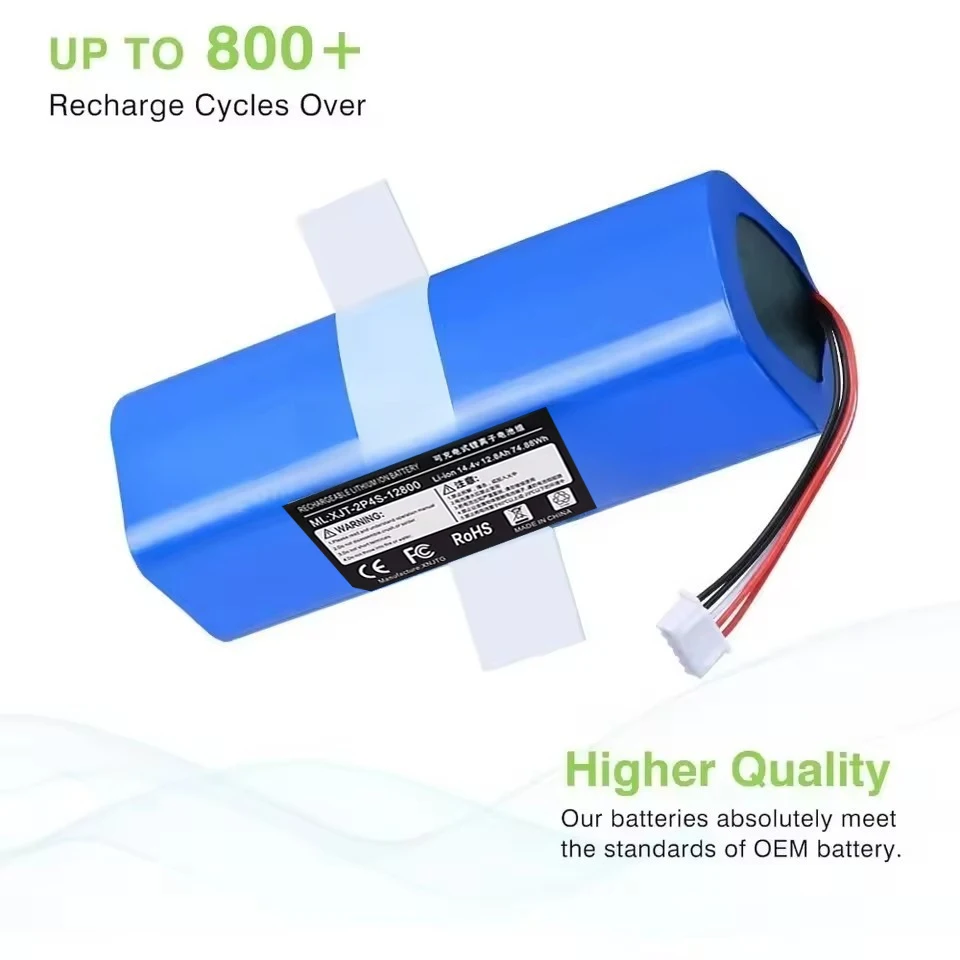 14.4V Replacement Battery For ECOVACS Deebot Ozmo 950 T8 T8+ T5Max T10 T9 X1 X2 Turbo pro omni DX96 DX93 Robot Vacuum Cleaner vacuum cleaner battery battery replacement