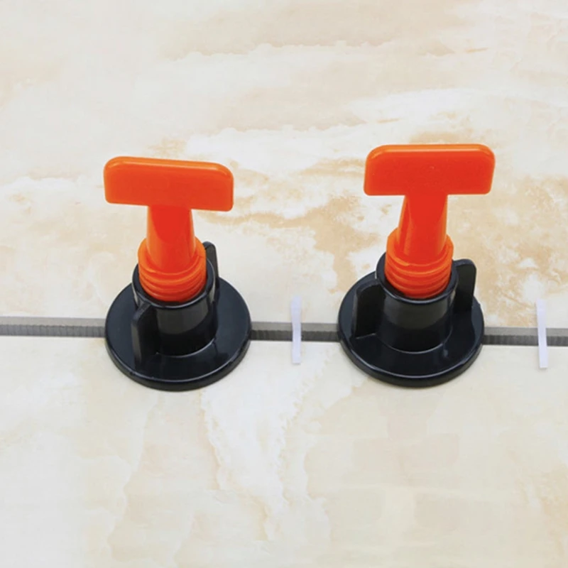 Tile Leveling System Tile Leveler Spacers Replaceable Steel Pins Ceramic Installation Tool with Wrenches