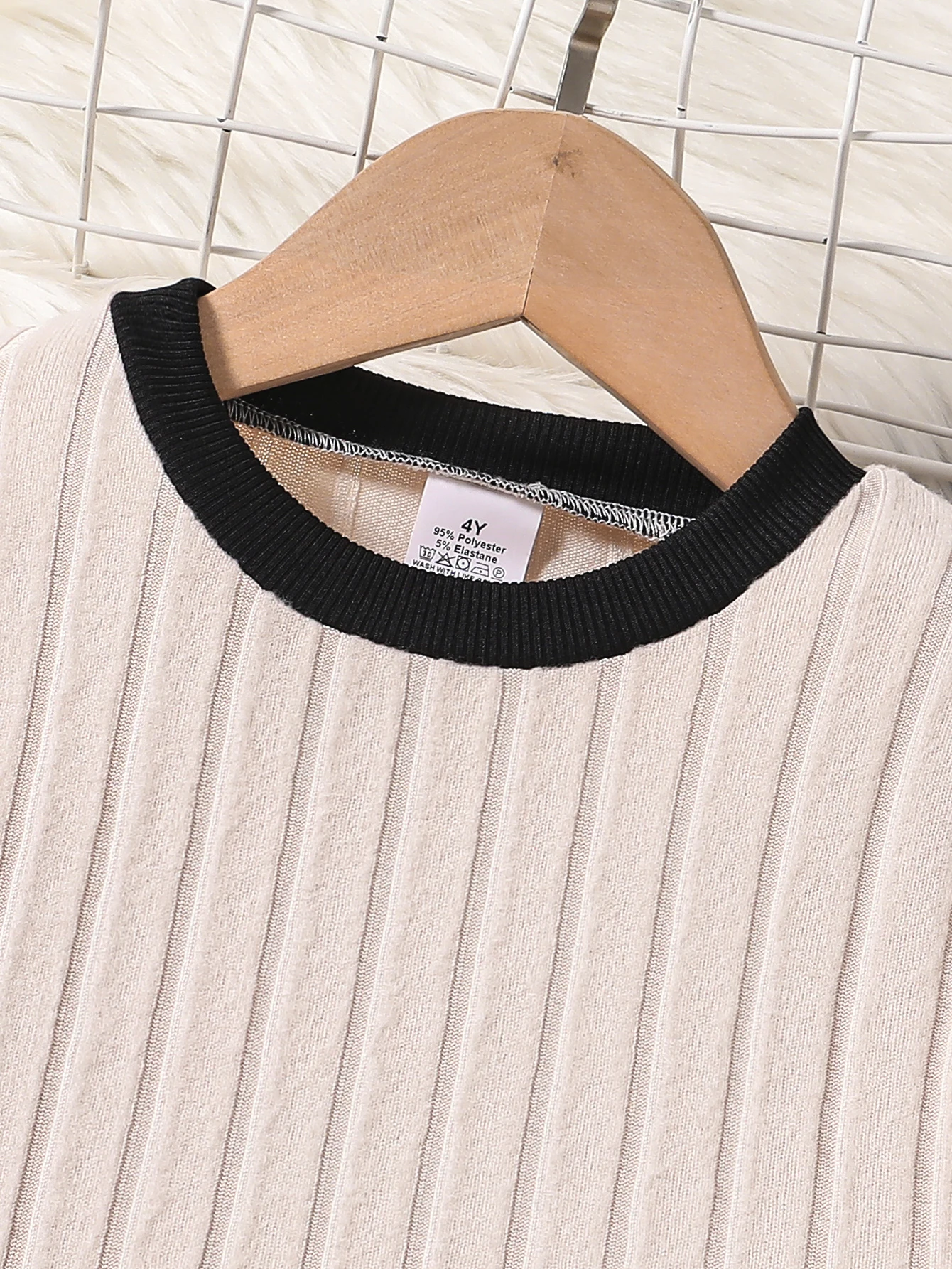 2 قطعة ربيع الخريف 4-8Y الفتيات موضة جديدة غير رسمية كل مباراة دعوى الجولة الرقبة محبوك بلوزات فضفاضة محبوك بنطلون قطعتين مجموعة