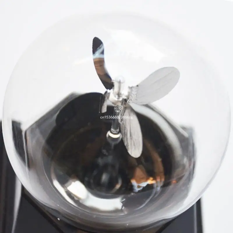 Radiometer for Sun Light Energy Spinning Vanes 4 Blades Rotating Glass Windmill ​Solar Powered Educational Teaching Stud 3