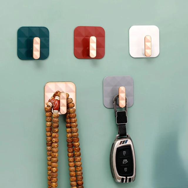 Kulcstartó A Fali Vízálló, Önálló Falhoroghoz Függő Kulcsok Ruháinak Horog Kabátos Törülközőtartó Fürdőszobai Kiegészítők - Image 2