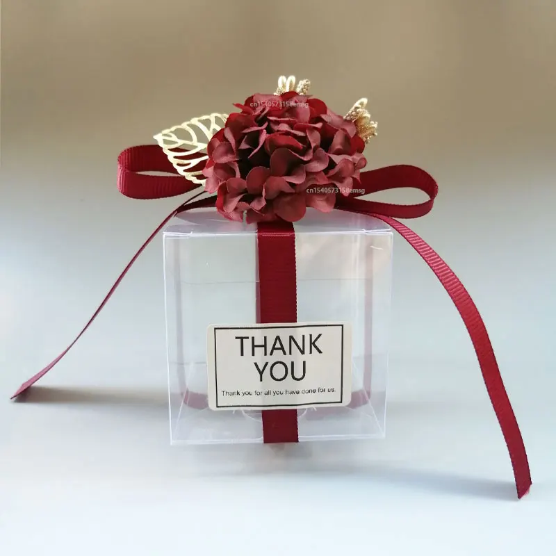 20 Scatole Portatorta Trasparenti In Plastica Con Manico E Base - 13,9x13,9x19 Cm - Per Torte, Dessert, Regali E Feste