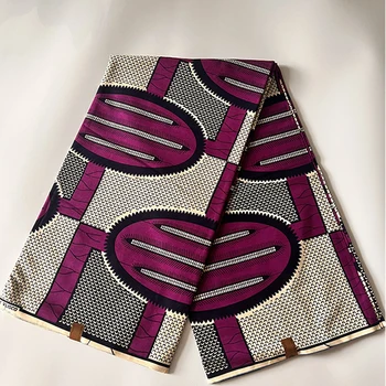 2024 Wax fabric real wax fabric African Ankara wax Ghana fabric 100% cotton high quality 6 yards for party/wedding dress 1