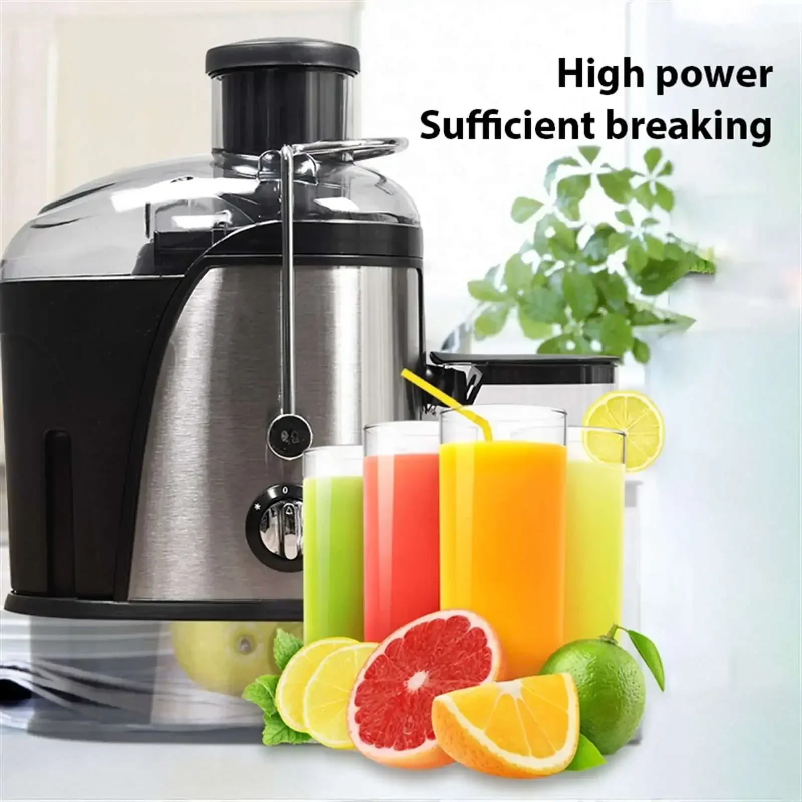 Stainless Steel Fruit Vegetable Centrifugal Juice Extractor Automatic Pulp Ejection Big Mouth Fruits Vegetable Juice Extractor 3