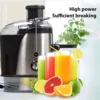 Stainless Steel Fruit Vegetable Centrifugal Juice Extractor Automatic Pulp Ejection Big Mouth Fruits Vegetable Juice Extractor 3