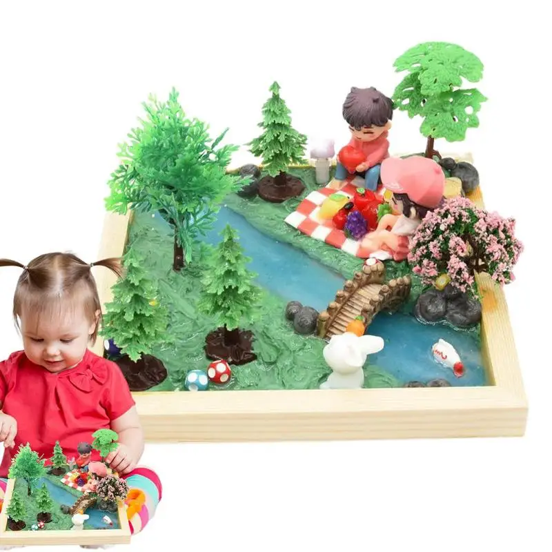 

Миниатюрная модель искусственного ландшафта, садовый набор «сделай сам», миниатюрный камень с микроландшафтом, Мини садовые фигурки для украшения