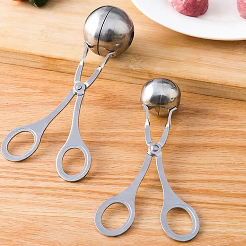 Meatball Maker Tool Clip Newbie Antiaderente Farcito Palla Di Carne Cucchiaio Shaper Cooking Scoop Accessori Da Cucina In Acciaio Inossidabile