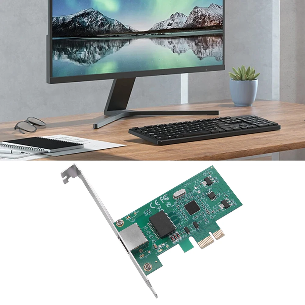 기가비트 PCI-E 네트워크 카드, 데스크탑 PC용 PCL-E 기가비트 LAN 카드, RJ45 LAN 컨트롤러, 1000Mbps, 10 m, 100 m, 1000m