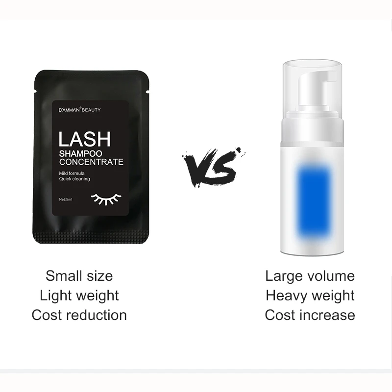 100/50/20/10pcs Concentrate Mousse Eyelash Lashes Shampoo Fake Foam Lashes Remove Supplies Accept Makeup Mascara Cleaning Fluid 6
