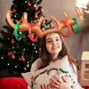 New Year Decoration Santa Funny Reindeer Antler Hat Inflatable Toys Ring Toss Christmas Game Outdoor Activity Xmas Kids Gift 1