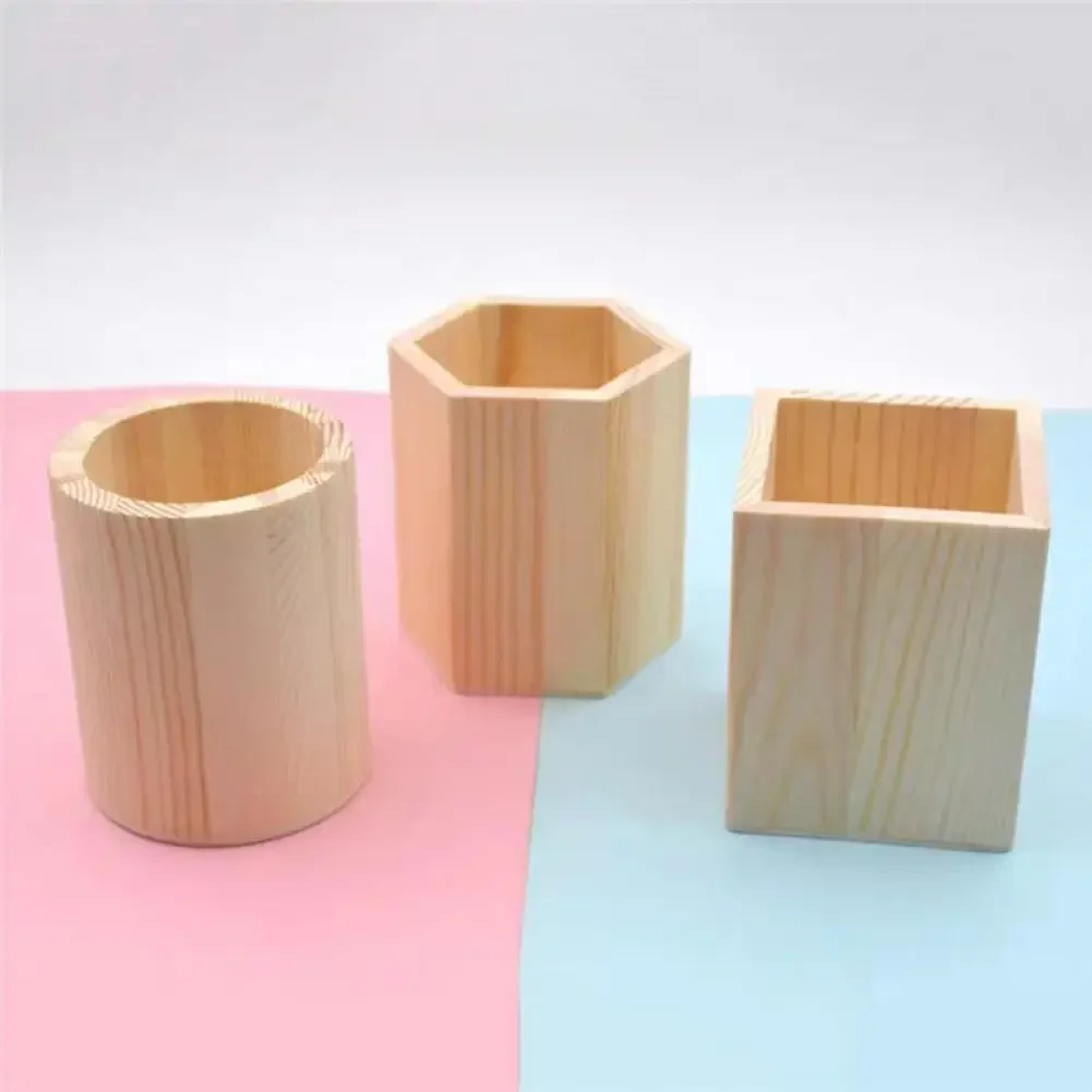 DIY 나무 연필꽂이 펜꽂이 보관 지우개, 종이 클립 펜, 정리함 문구 펜, 연필꽂이 데스크 정리함