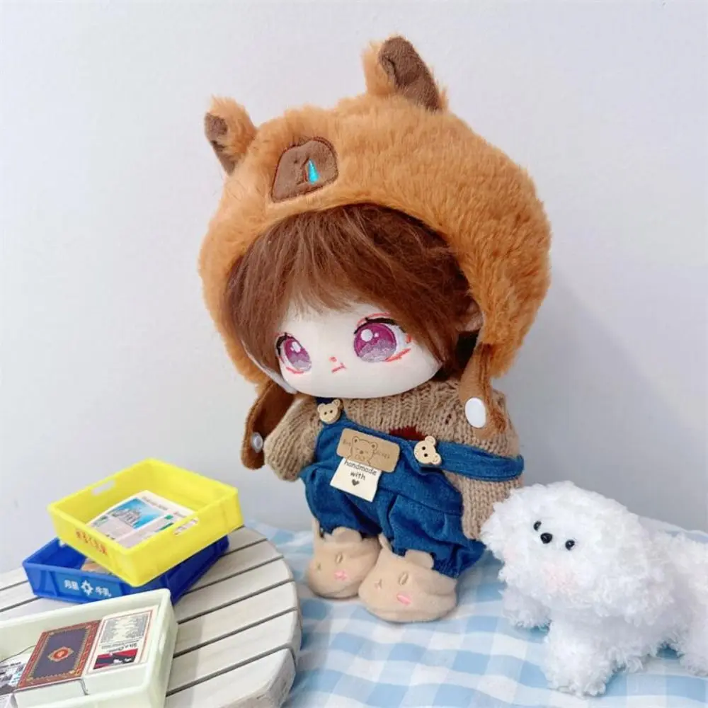 20cm Doll Clothes Toy Capybara Head Cover Cotton Doll Clothes Cartoon Dress Up No Attributes Dolls Clothes Doll Accessories