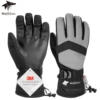 WOLFILIST Ski Gloves Waterproof Windproof - 3M Thinsulate Insulated Warm Snow Gloves with Zipper Pocket 1