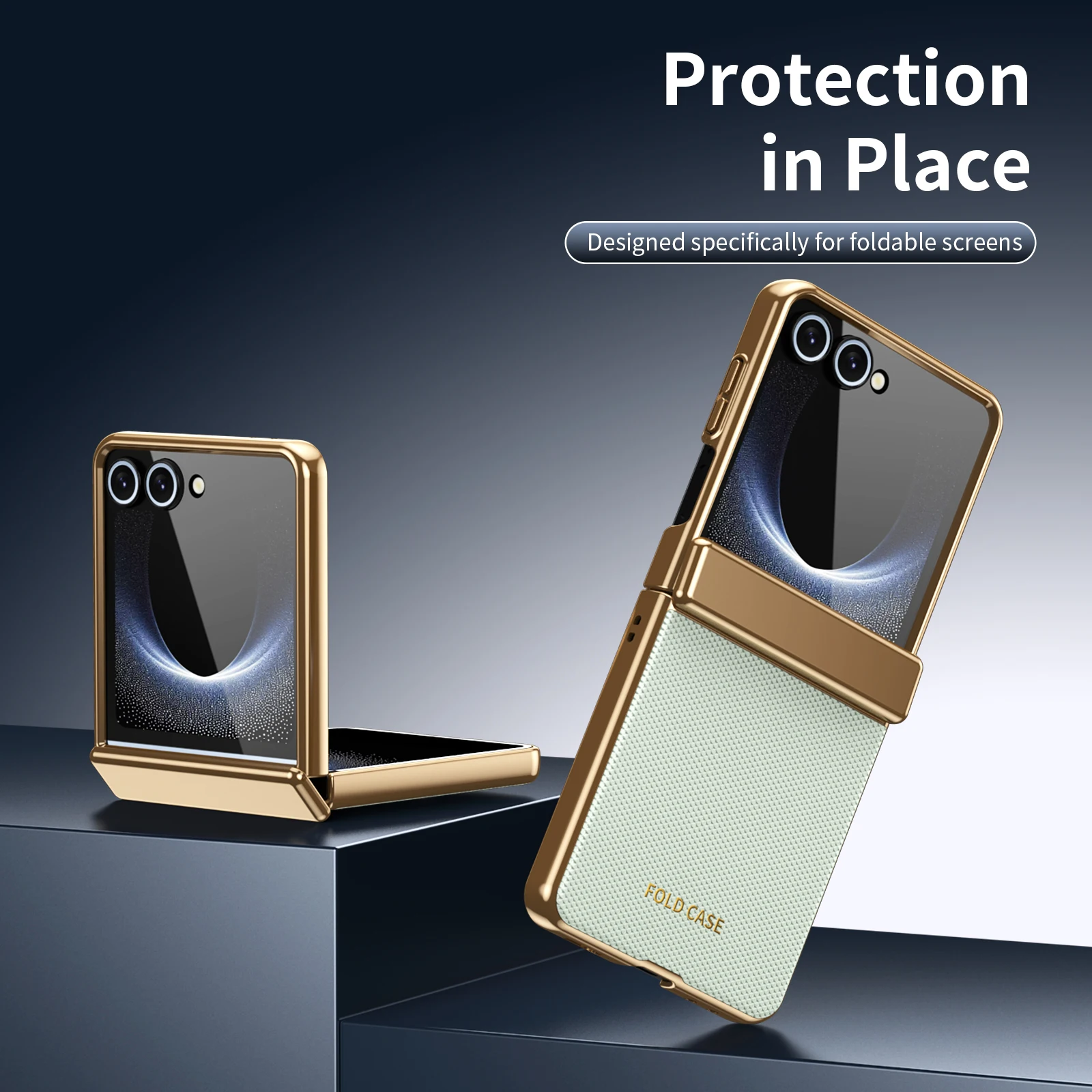 Leather Matte Phone Case with Tempered Glass Screen Protector - Full Protective Shockproof Design