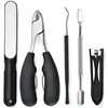 5Pcs/Set Professional Pedicure Kit Tools Manicure Cutters Nail Clippers Stainless Steel Scissors Grooming Kit For Beauty