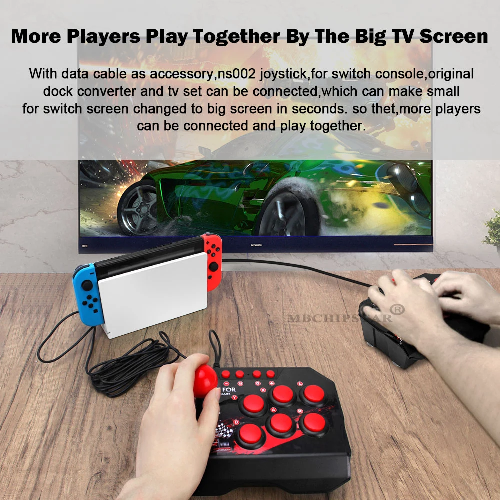 4 In 1 USB 유선 게임 조이스틱 레트로 아케이드 콘솔 로커 파이팅 컨트롤러 PS3/N 스위치/PC/안드로이드 TV 용 게임 조이스틱