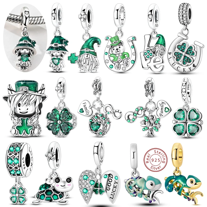 Lucky Clover Silver Charm 1