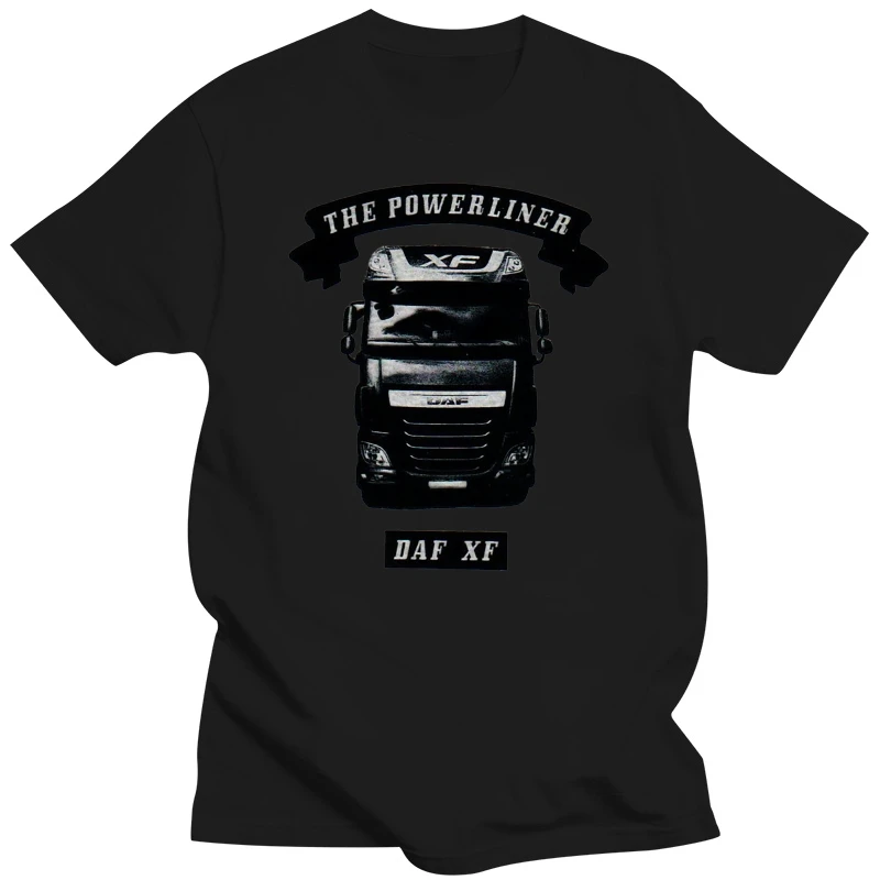 T-Shirt Moda Uomo Nuovo Arrivo 2019, Daf Xf,Powerliner, Camion, Camionista