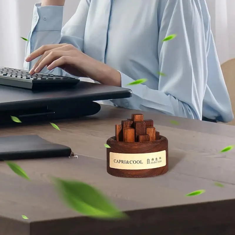 Essential Oil Diffuser Wood Unique Eco-Friendly Fireless Aroma Aromatherapy Fragrance Diffuser for Bedroom Living Room Home