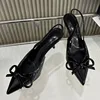 Fashion Butterfly-Knot Ladies Heels Shoes Pointed Toe Female Footwear Slingbacks Women High Heels Pumps Shoes New In 2025 4