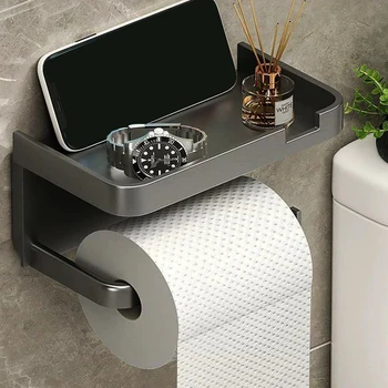 mounted toilet paper holder