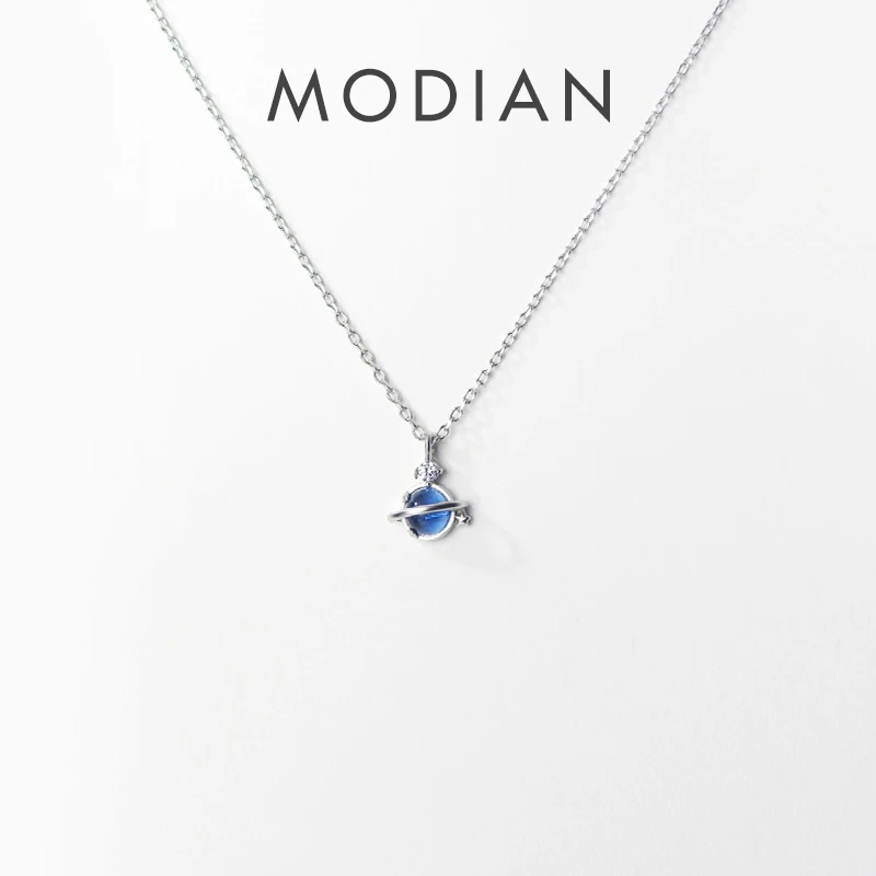 Modian-그라데이션 컬러 크리스탈 럭셔리  플래닛 펜던트, 여성을 위한 링크..