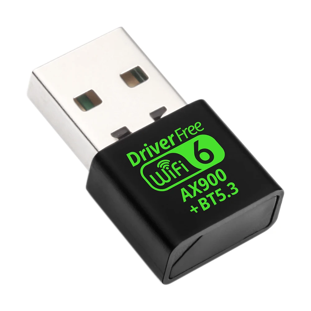 USB WiFi 6 블루투스 5.3 어댑터 2 in 1 동글 2.4/5.8GHz 미니 USB WiFi 네트워크 무선 Wlan 수신기 드라이버 무료 노트북 PC용