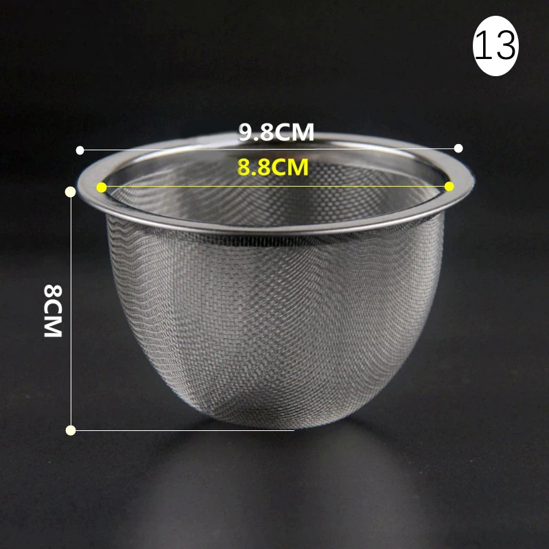 Diameter 4.8-8.8CM Reusable Stainless Steel Mesh Tea Infuser Strainer Teapot Tea Leaf Spice Filter Drinkware Kitchen Accessories tea infuser,tea strainer,tea filter